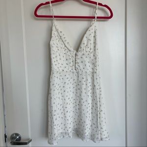 White floral dress